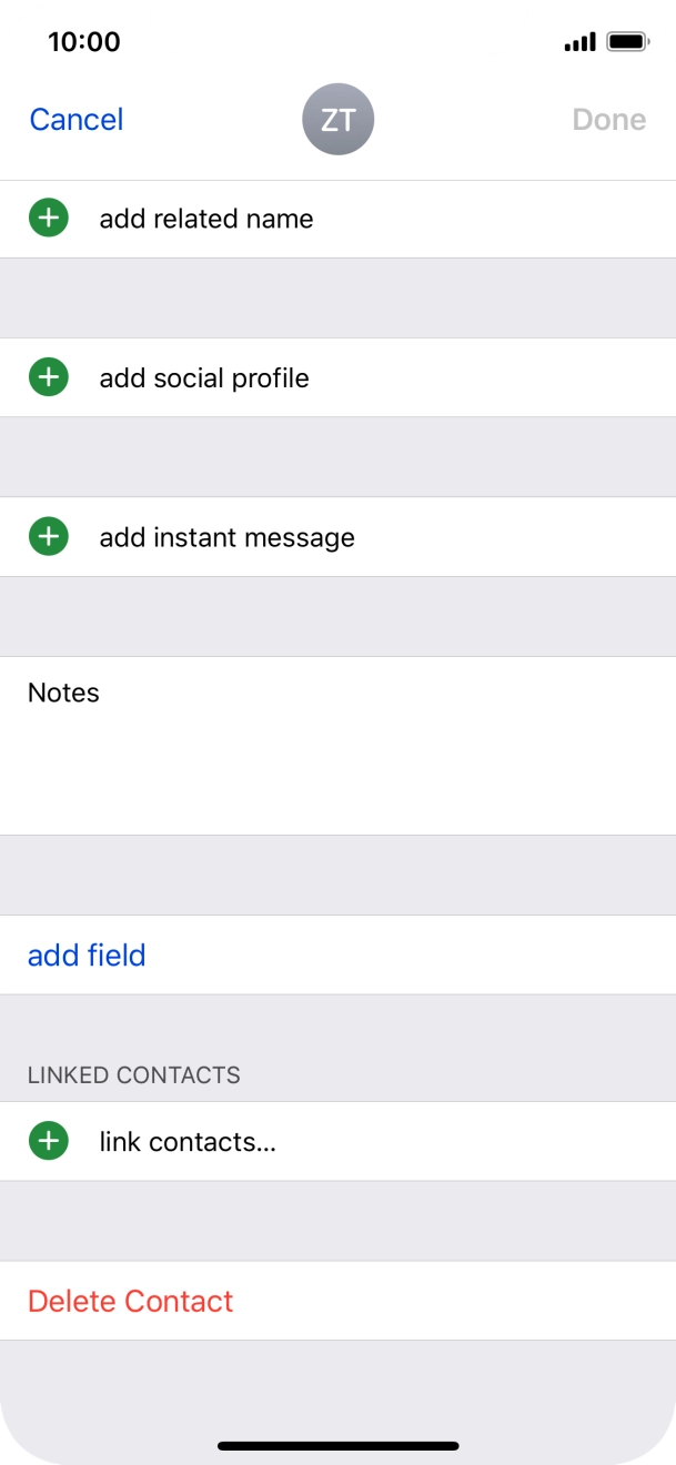 Press link contacts....