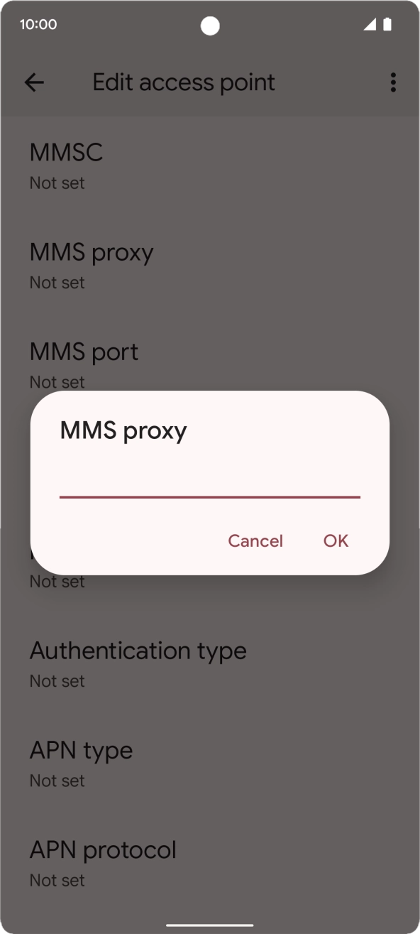 Key in 10.1.1.180 and press OK.