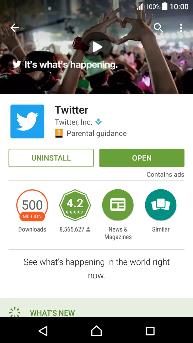 Press the Home key to return to the home screen.