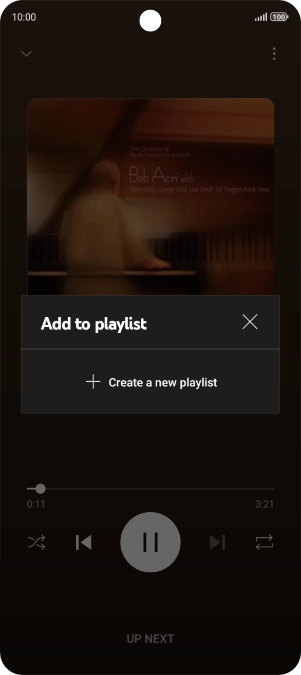 Press Create a new playlist.