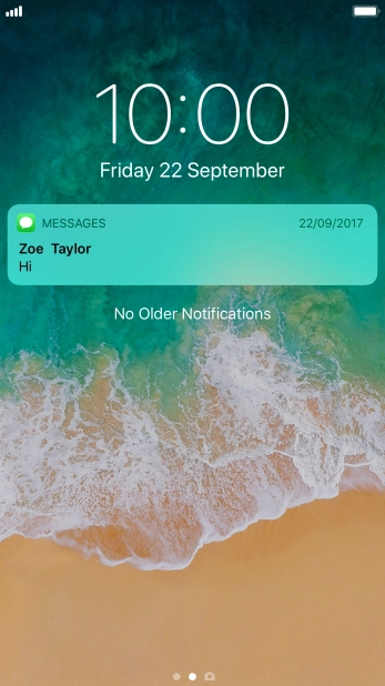 Press the required push notification and follow the instructions on the screen to use the selected function. Press the required push notification and follow the instructions on the screen to use the selected function.