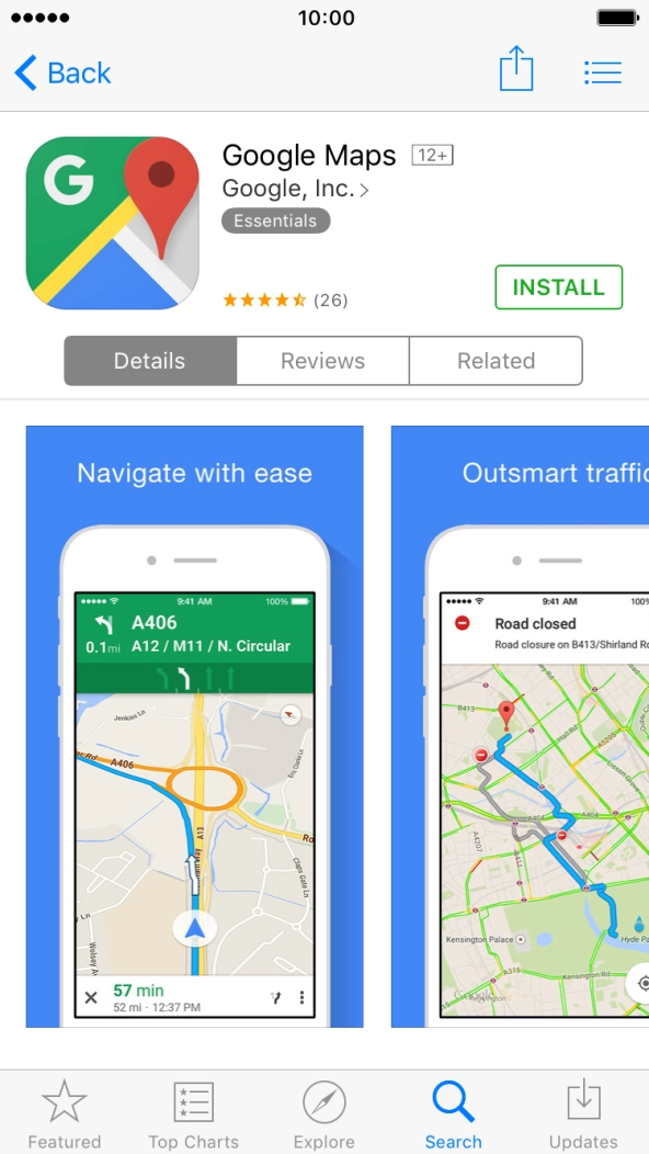 Press INSTALL and wait while Google Maps is installed. Press INSTALL and wait while Google Maps is installed.