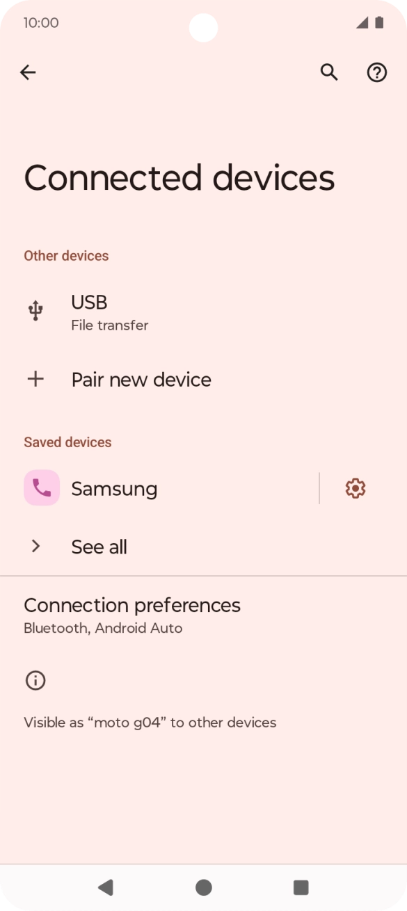 Press the Home key to return to the home screen.