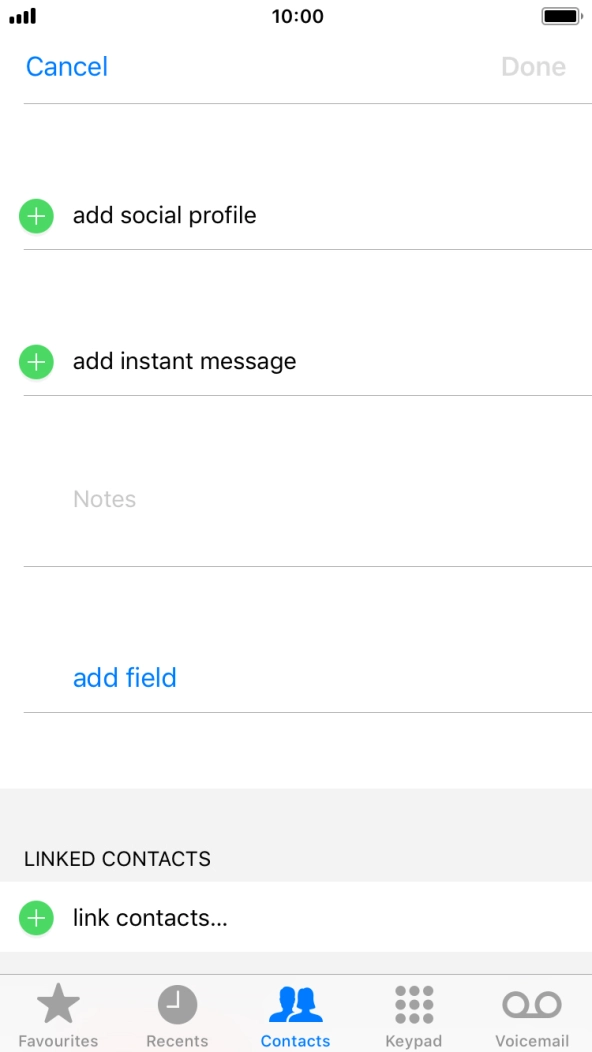 Press link contacts....