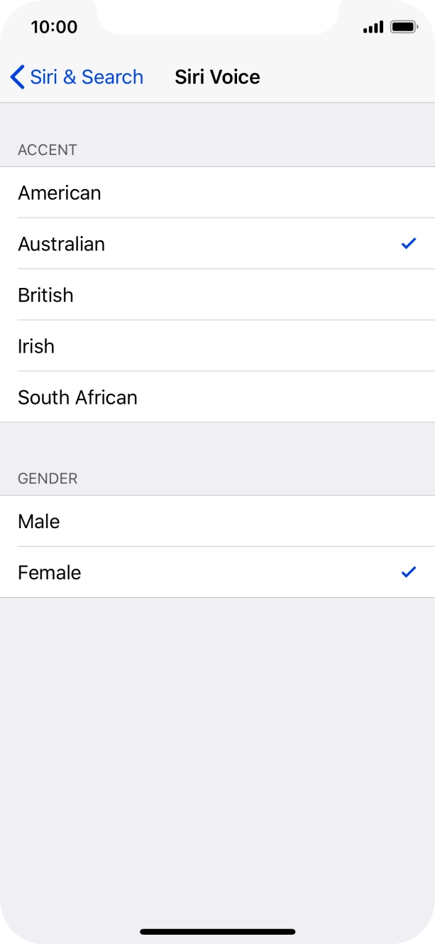 Press the required accent.