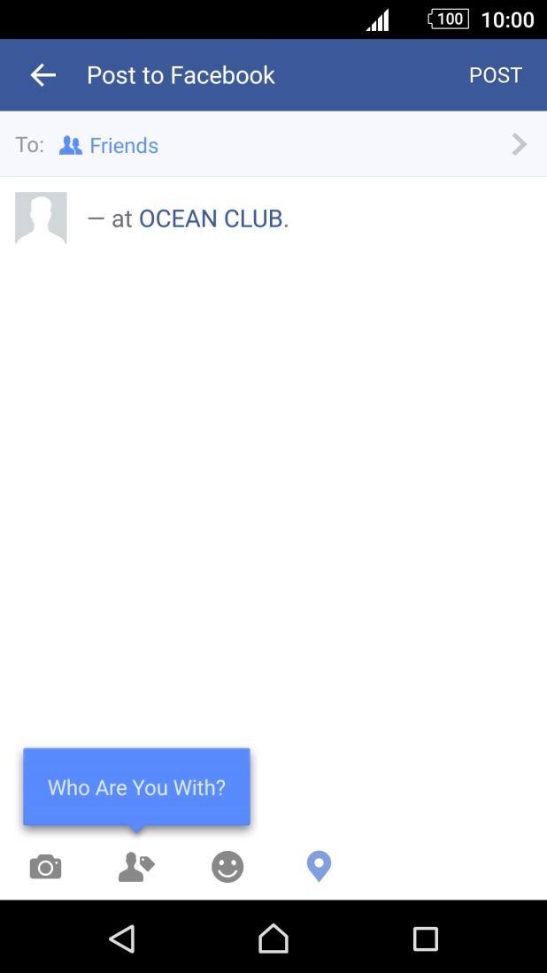 Press the text input field.