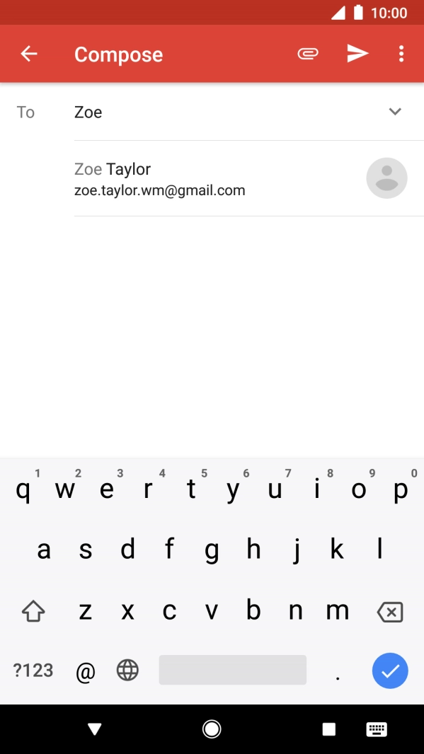 Press the required contact.