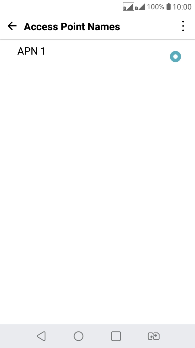 Press the menu icon.