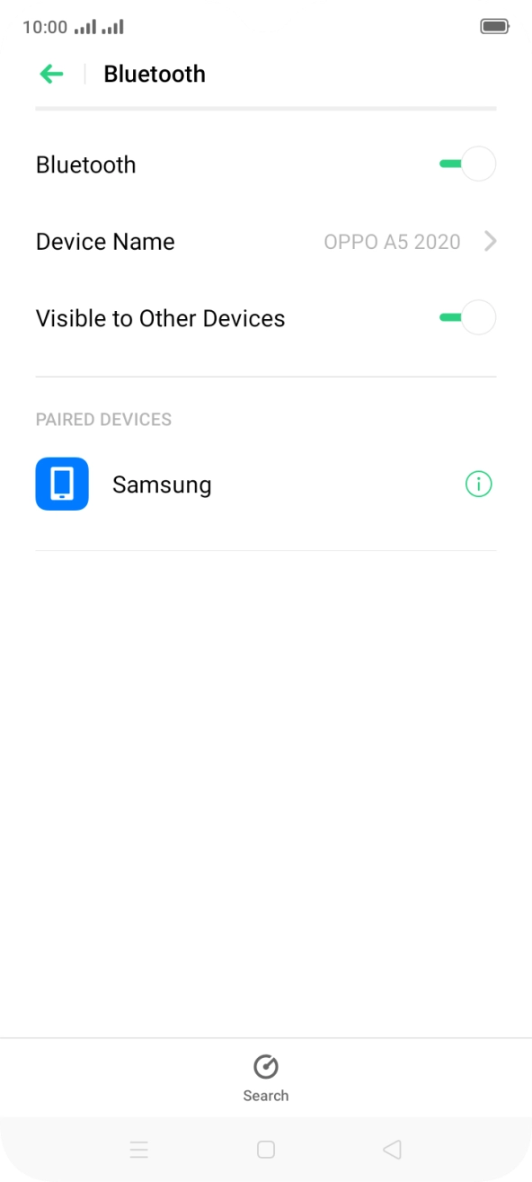 Press the Home key to return to the home screen.