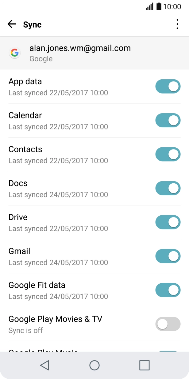 Press the Home key to return to the home screen. Press the Home key to return to the home screen.