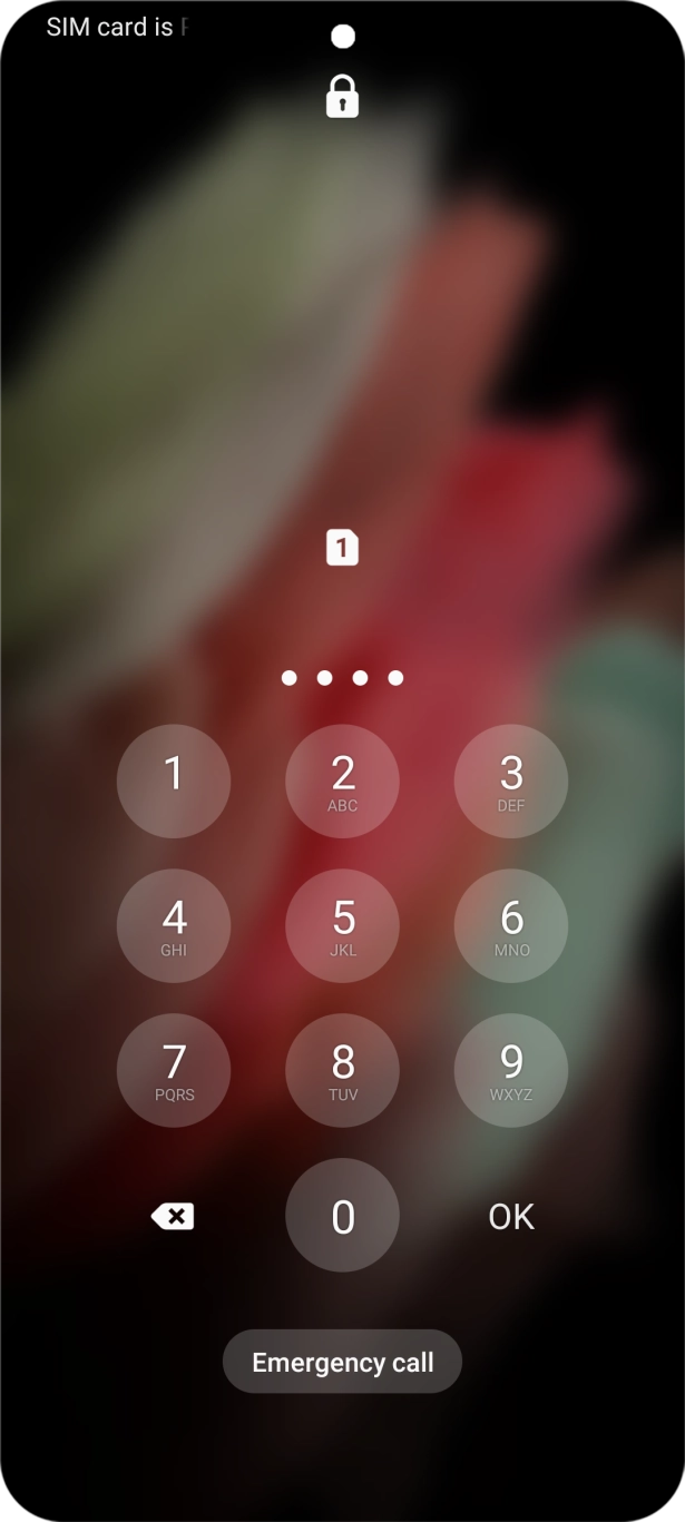 Key in a new four-digit PIN and press OK.