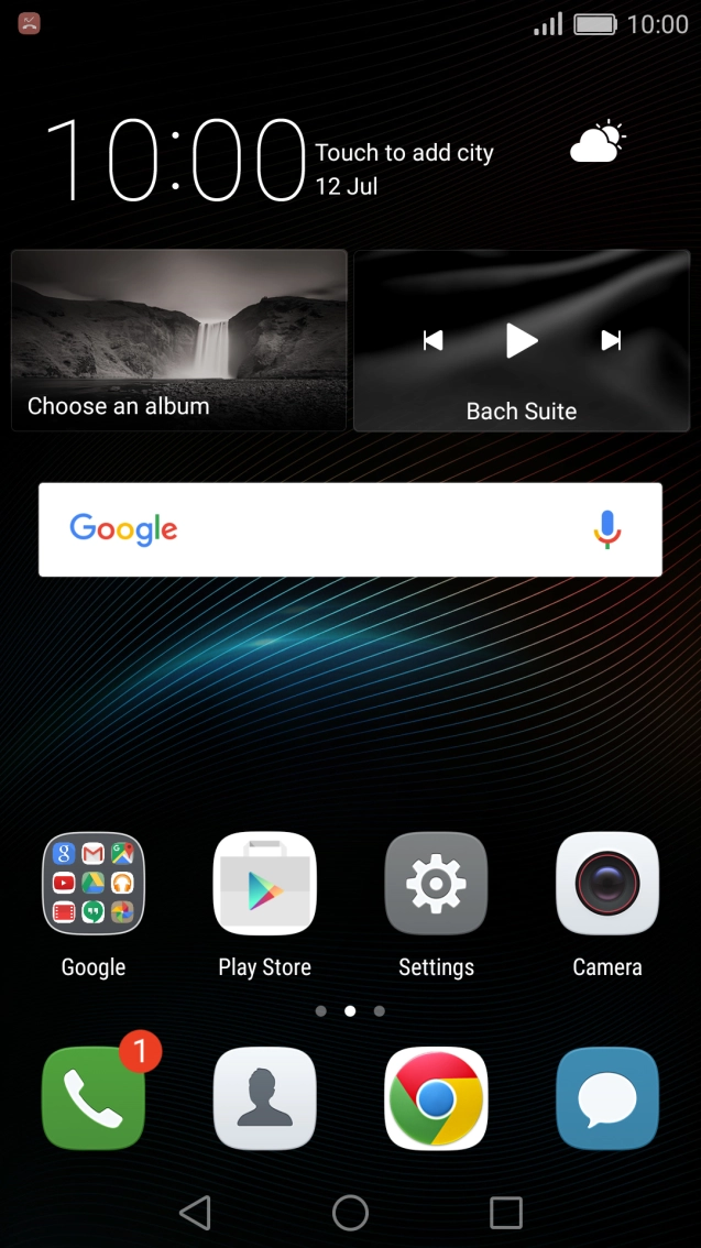 The missed calls icon shows that you have one or more missed calls.