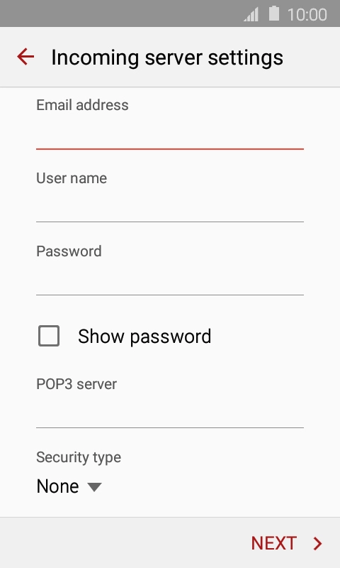 Press the field below 