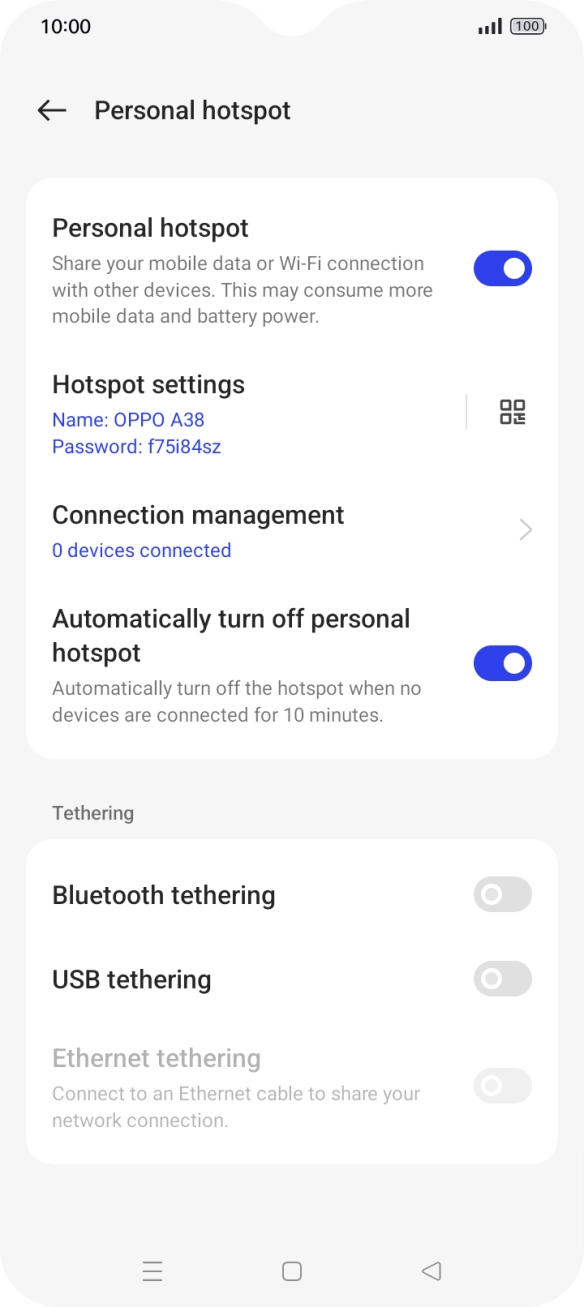 Press the Home key to return to the home screen.