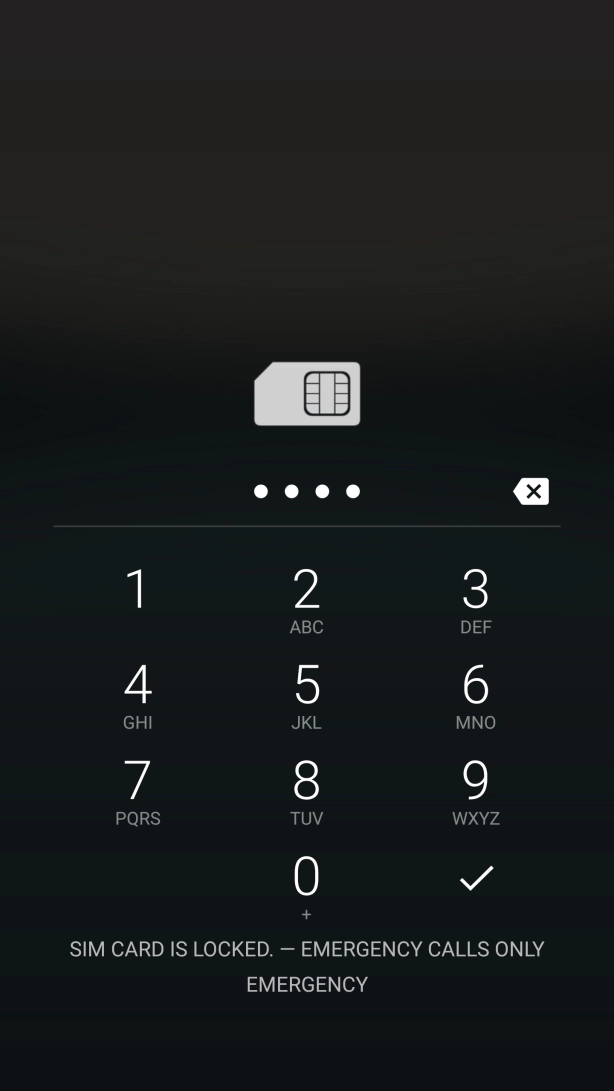 If you're asked to key in your PIN, do so and press the confirm icon.