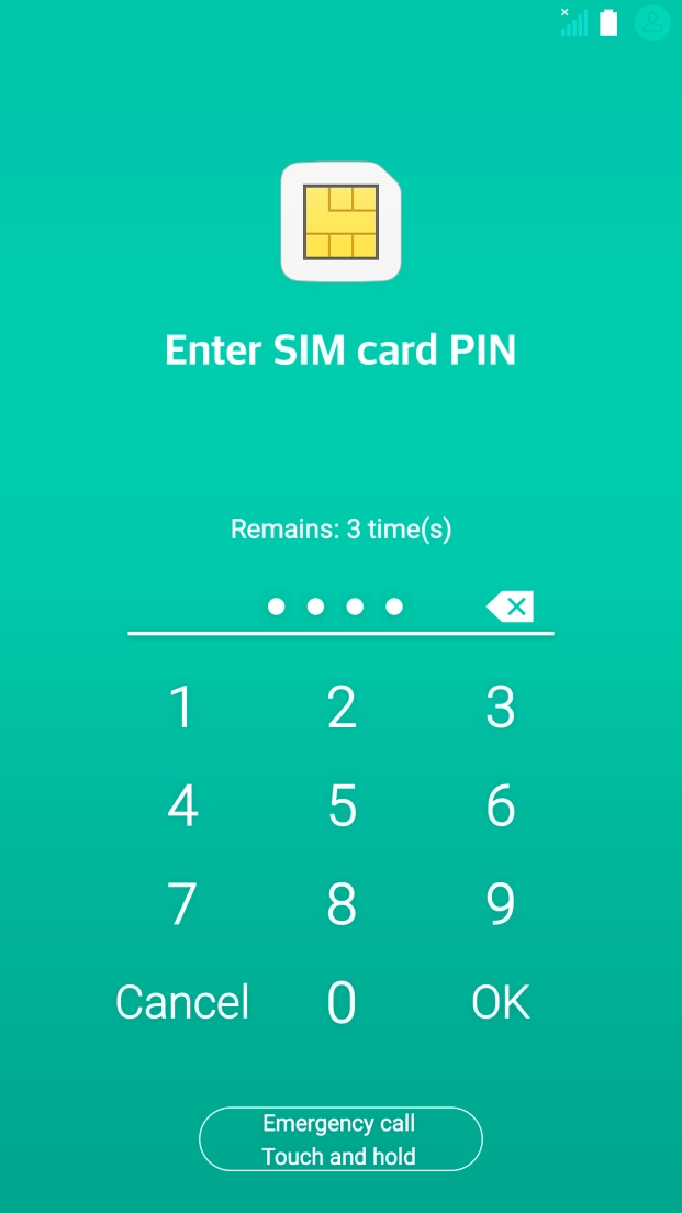 If you're asked to key in your PIN, do so and press OK.