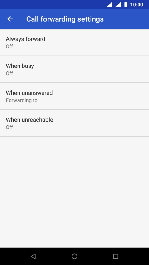 Press the Home key to return to the home screen.