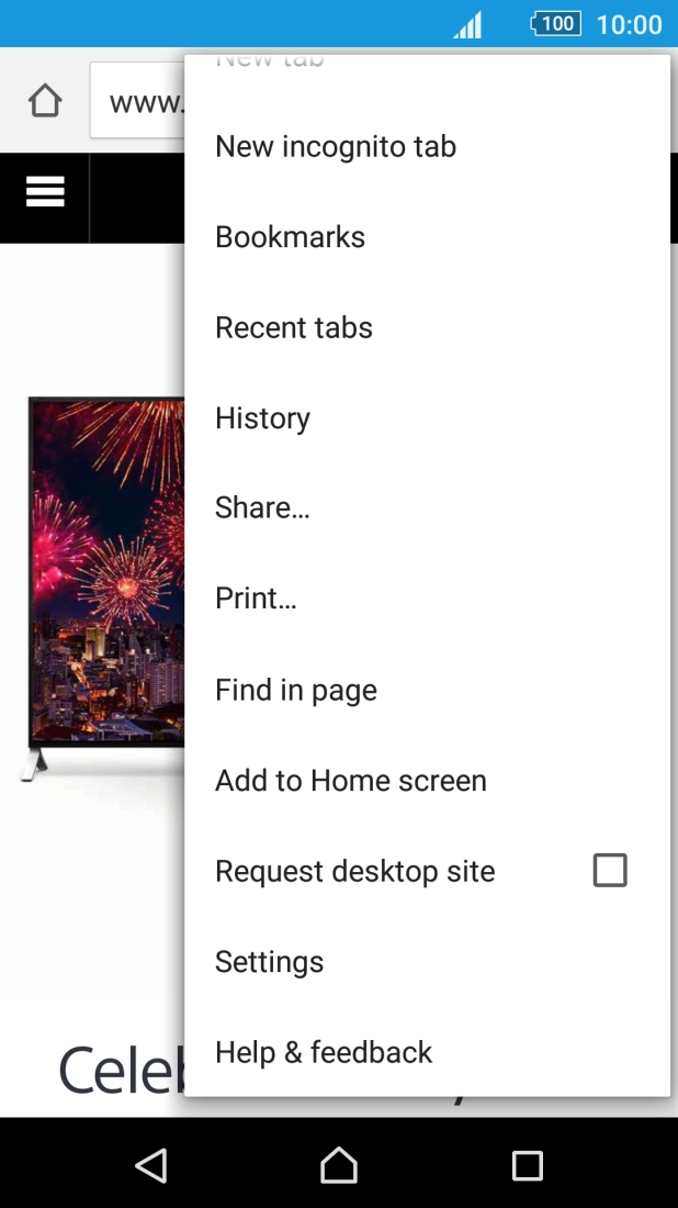 Press Settings. Press Settings.