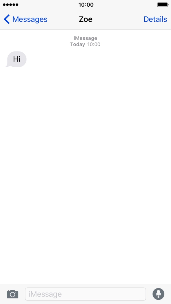 Press the text input field.