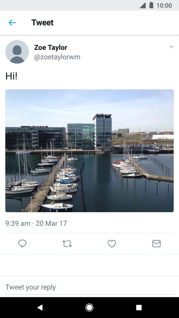 Press the text input field.