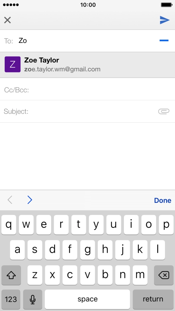 Press the required contact.