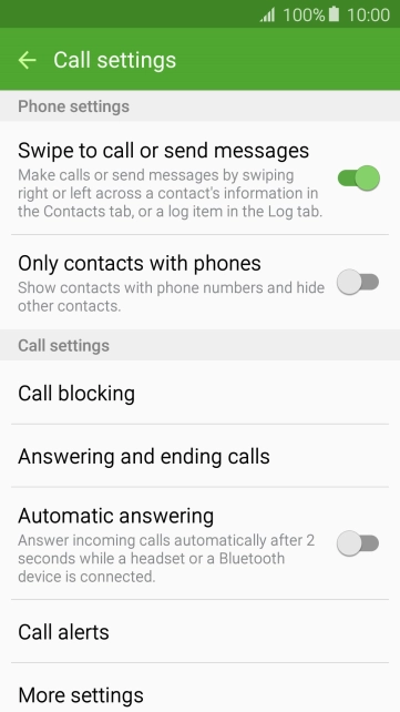 Press More settings. Press More settings.