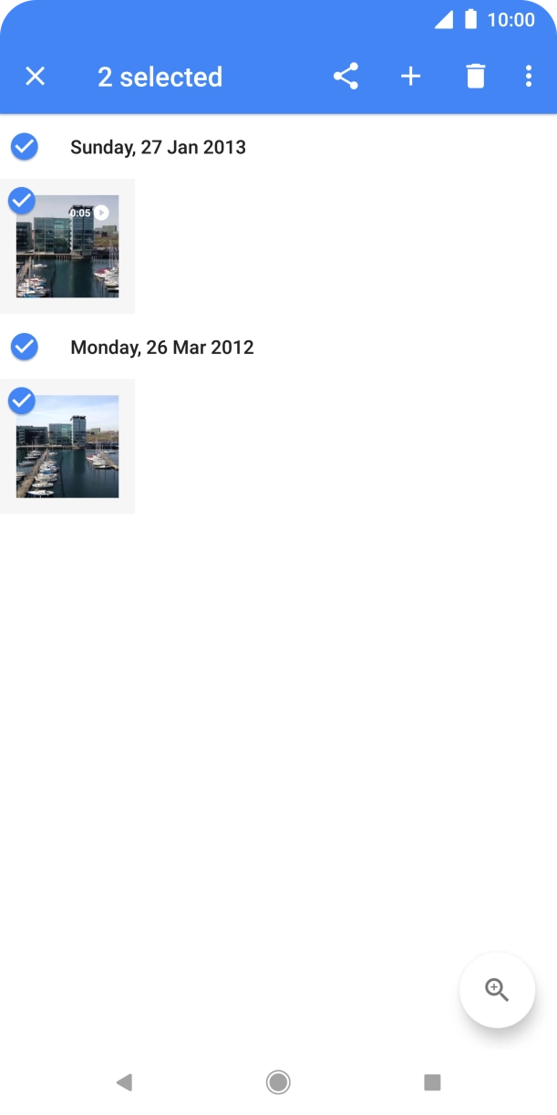 Press the share icon. Press the share icon.
