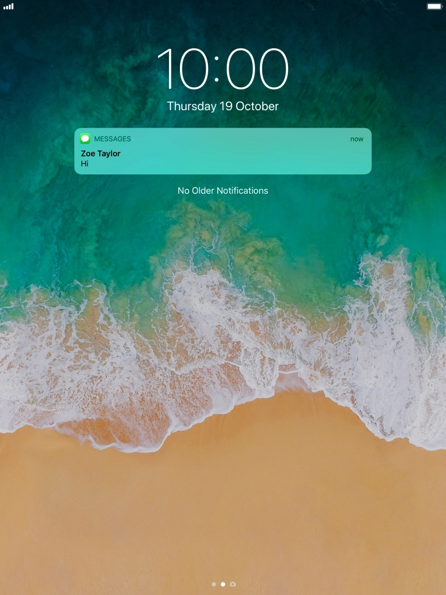 Press the required push notification and follow the instructions on the screen to use the selected function.