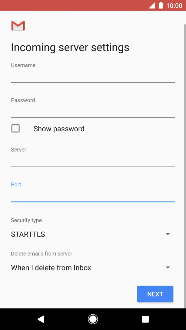 Press the drop down list below 