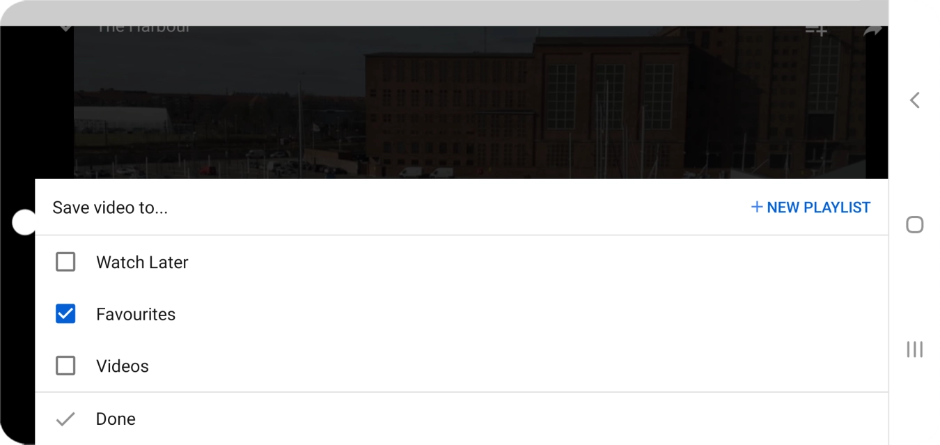 Press the required playlist.