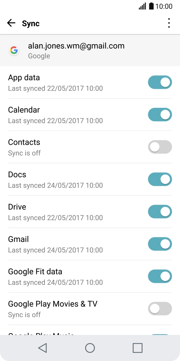 Press the indicator next to Press the indicator next to