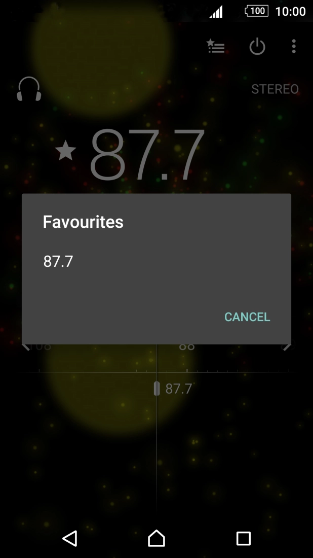 Press the required channel.