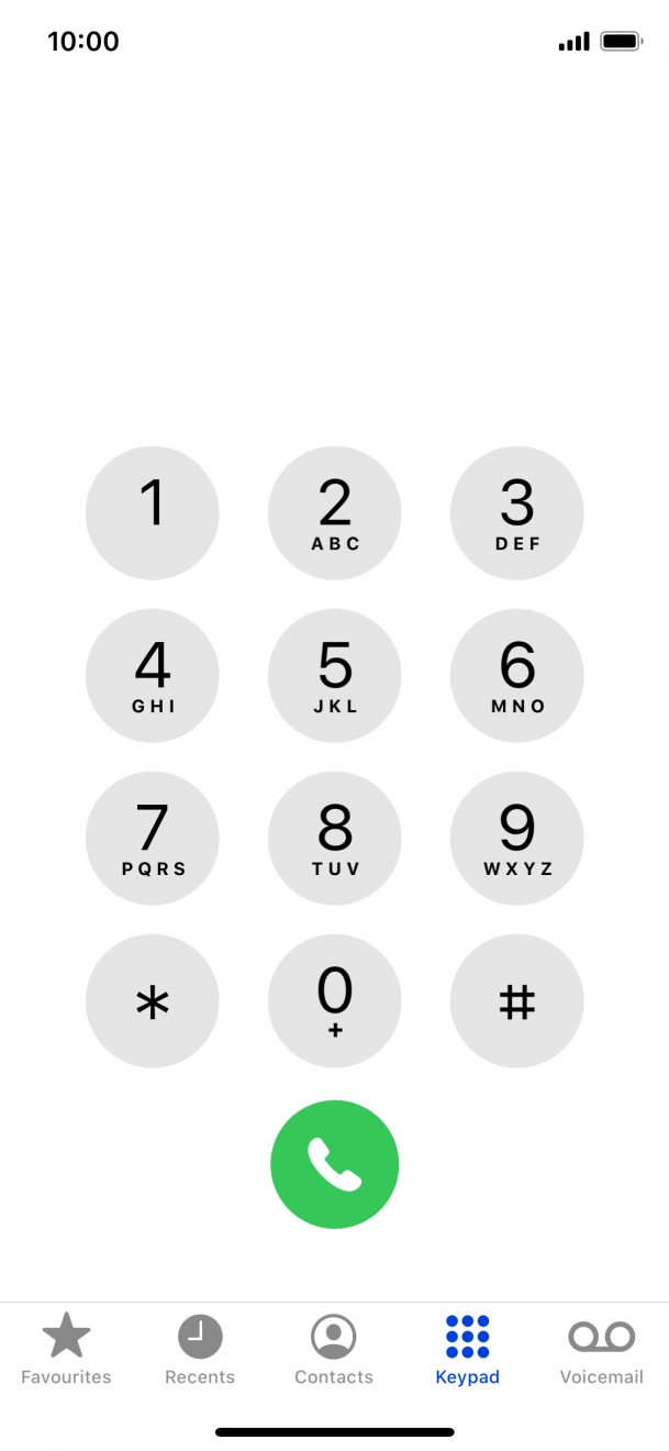 Press Keypad.