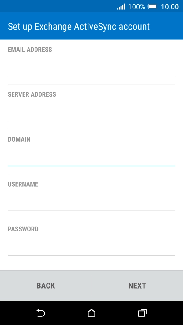 Press the field below 