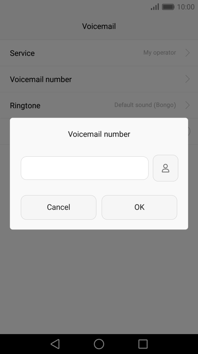 Key in +61101 and press OK.