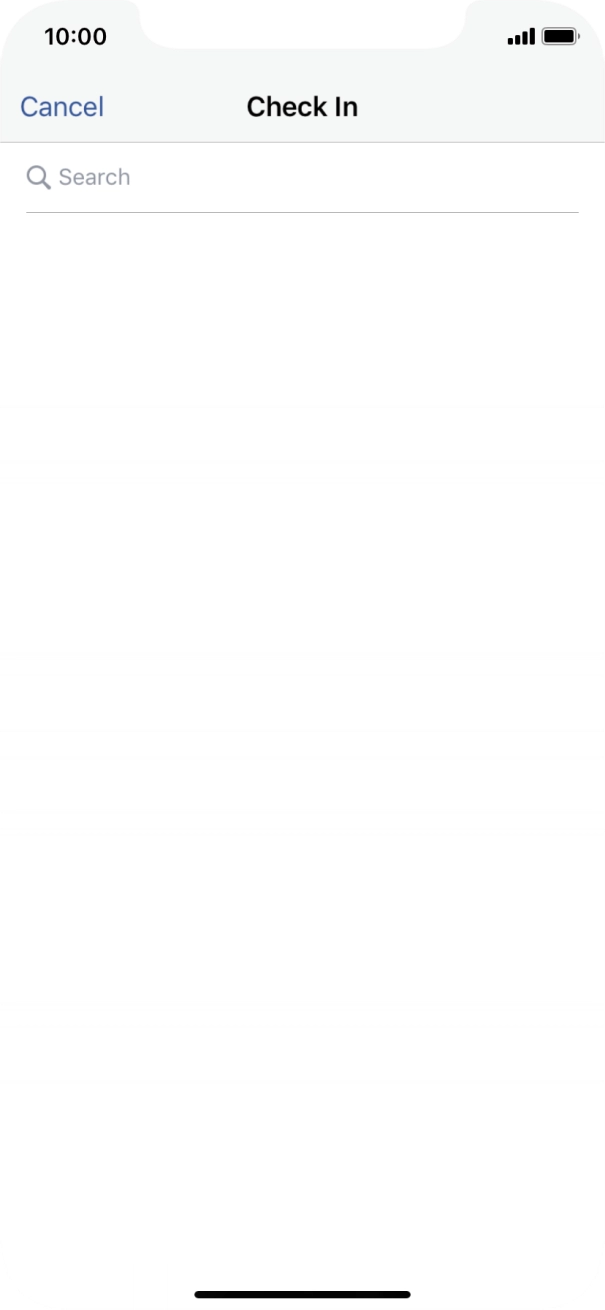 Press the search field.