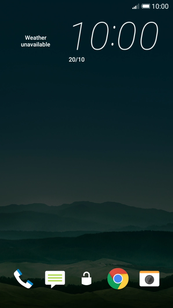 Slide your finger upwards on the screen.