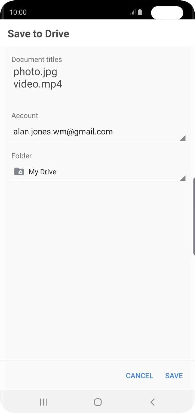 Press the field below 