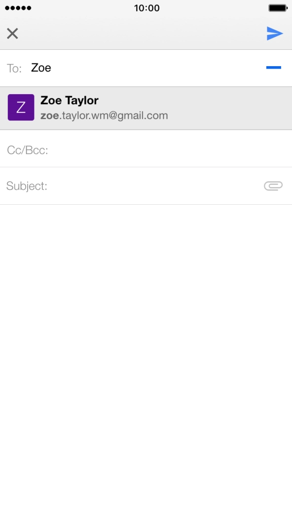 Press the required contact. Press the required contact.
