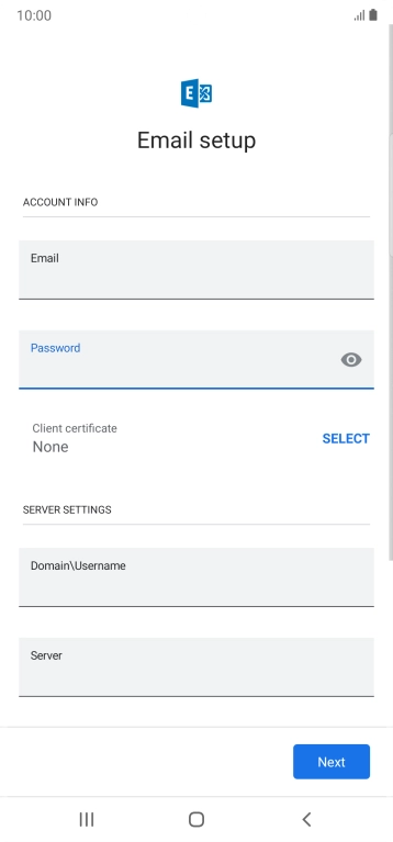 If you turn on the function, press SELECT and follow the instructions on the screen to install the required certificate. If you turn on the function, press SELECT and follow the instructions on the screen to install the required certificate.
