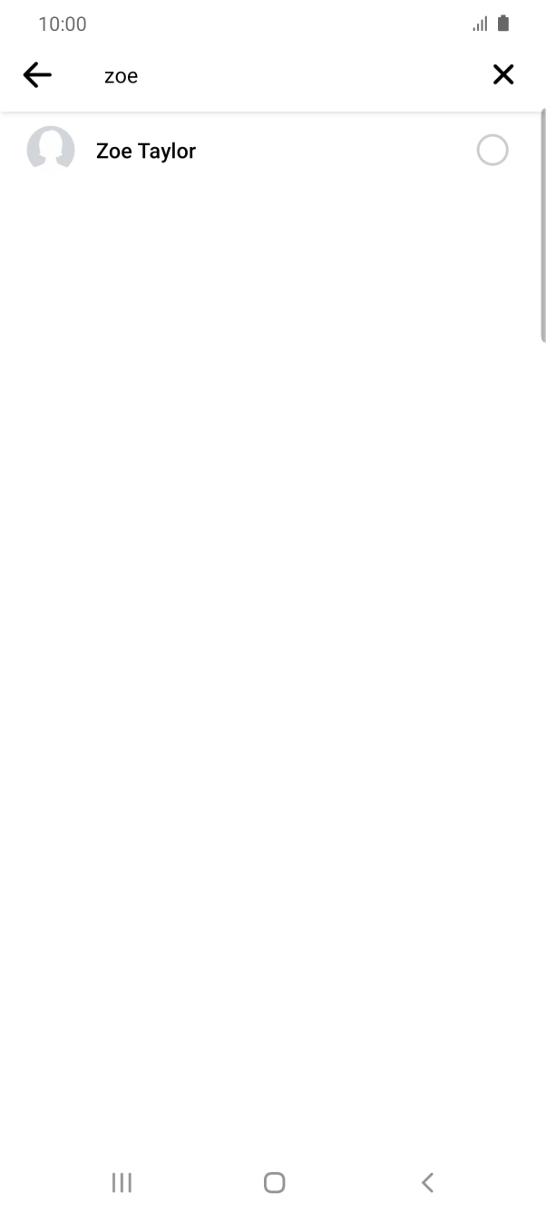 Press the required contact.