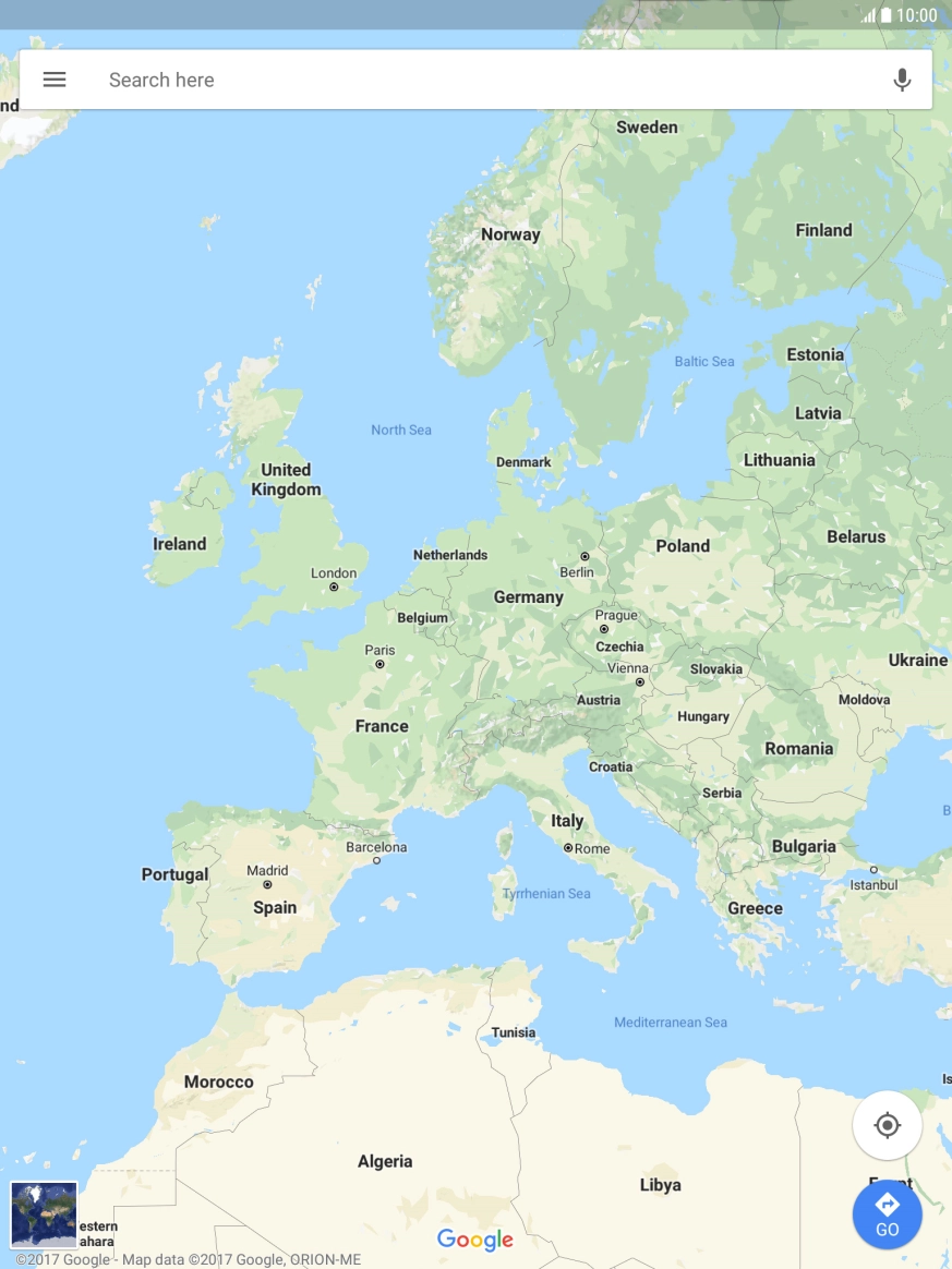 Press the search field and key in the required search word.