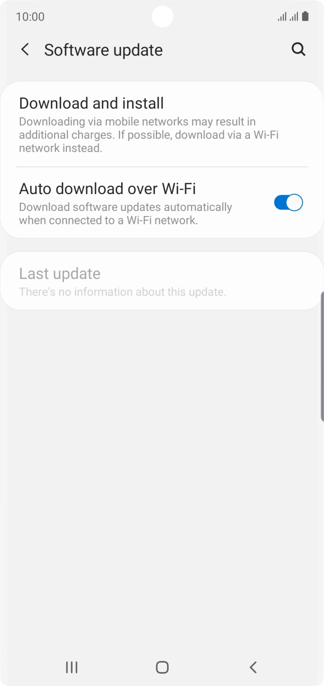 Press Download and install. If a new software version is available, it's displayed. Follow the instructions on the screen to update the phone software. Press Download and install. If a new software version is available, it's displayed. Follow the instructions on the screen to update the phone software.