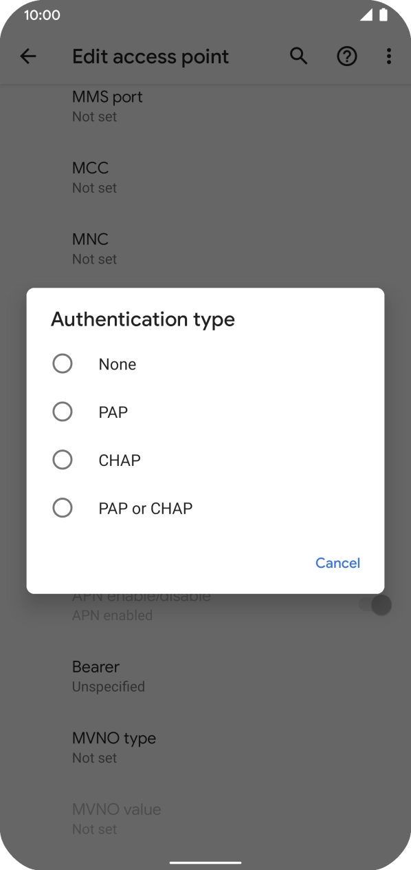 Press None. Press None.