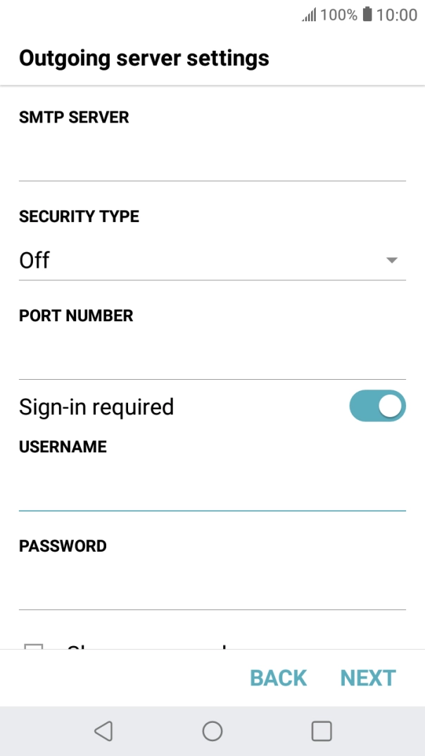 Press the field below 