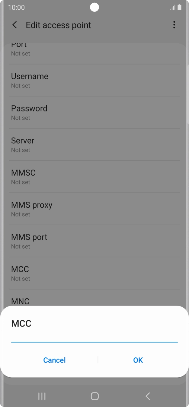 Key in 505 and press OK.