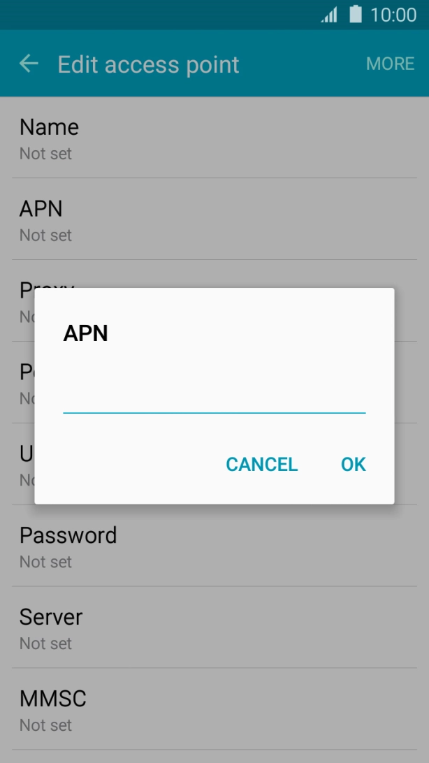 Key in telstra.mms and press OK.