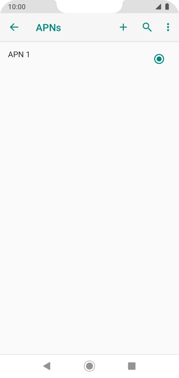 Press the new data connection icon.
