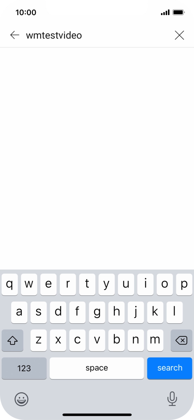 Key in the required search word and press search.