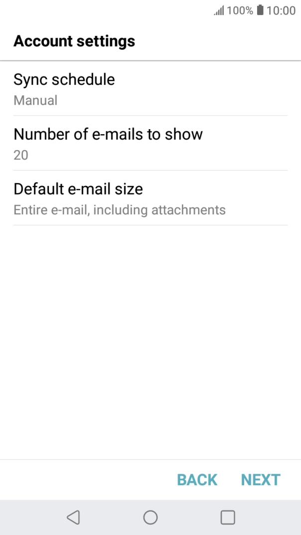 Press Sync schedule.